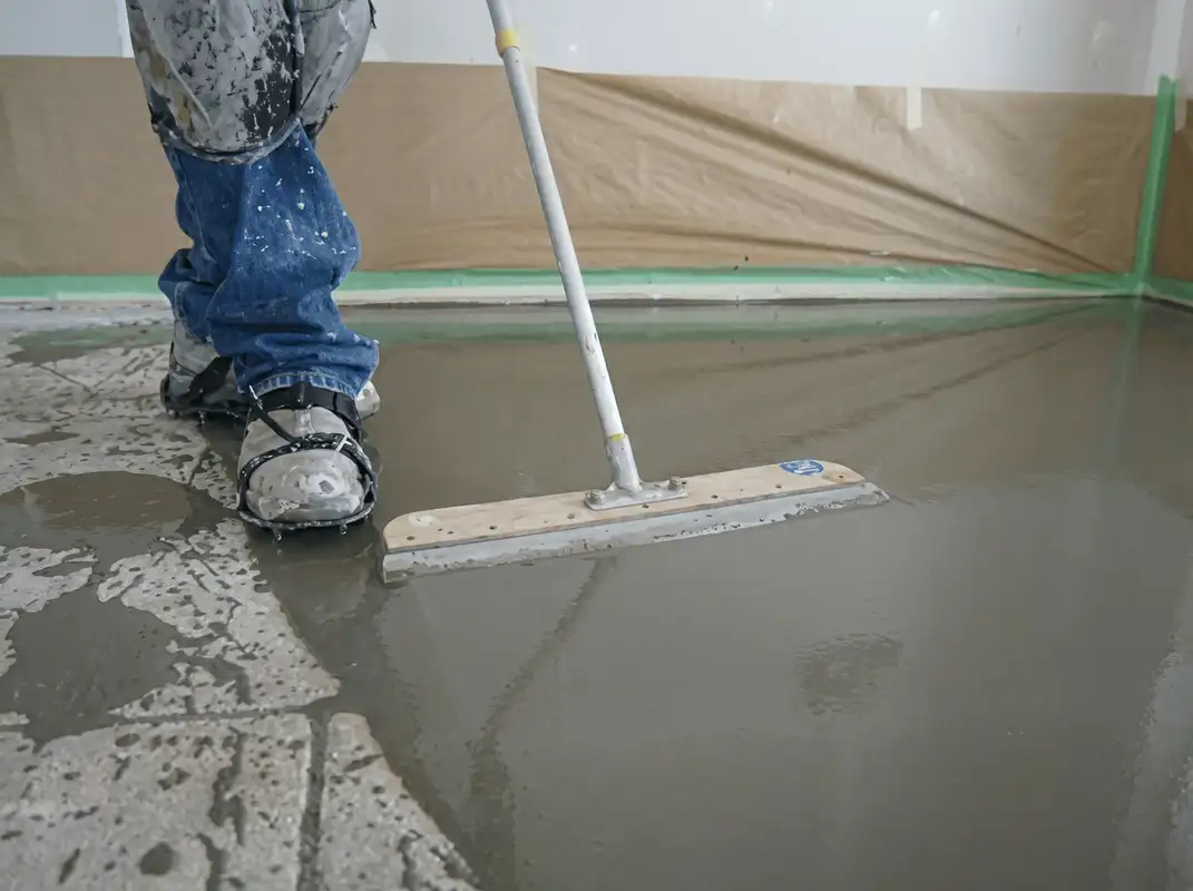 Uneven floor being professionally repaired in Wichita, KS